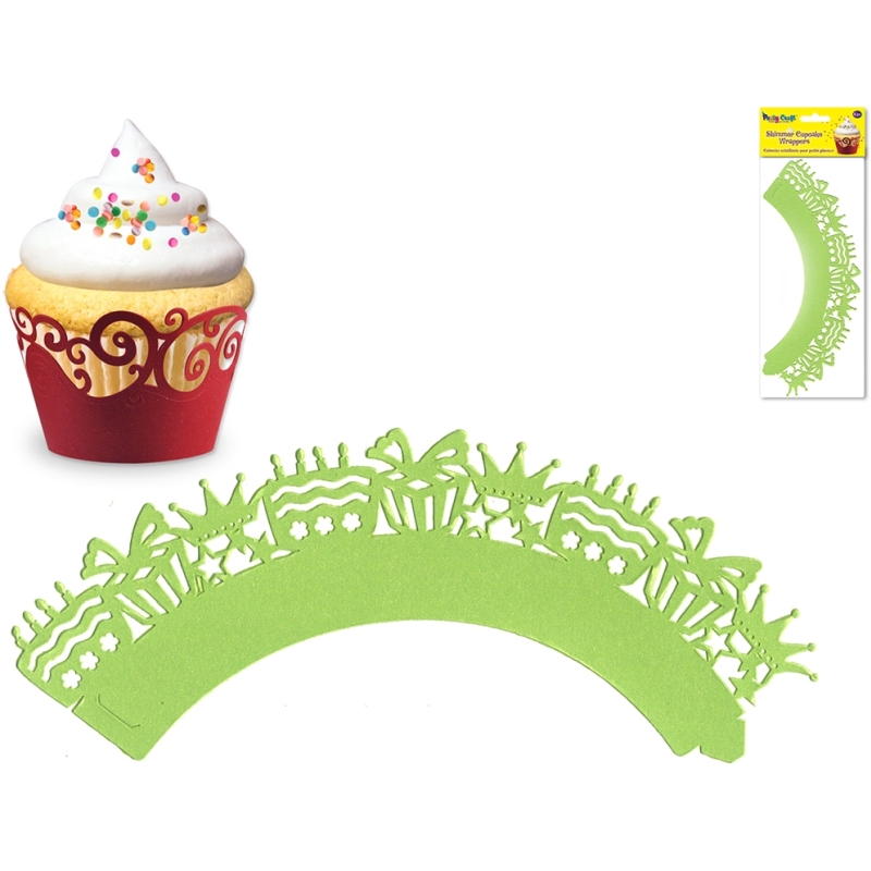 Cupcake Wrappers Green3 x packs of 6