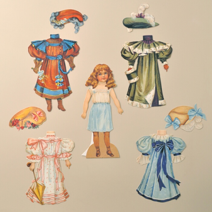 Alice paper doll in bag