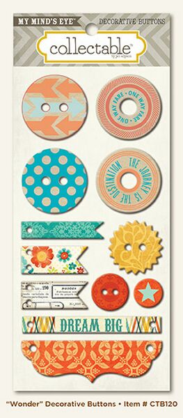 Wonder Decorative Buttons Sold in Single Sets