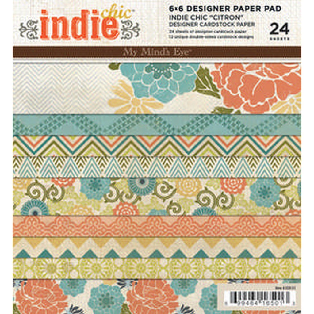 Citron 6x6 Paper Pad Sold in packs of 6