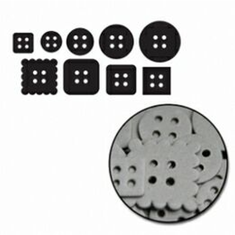 Buttons Mini Chipboard Set