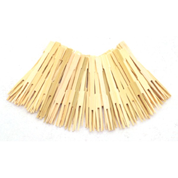 3.5" Bamboo Party Forks - 72 Pcs