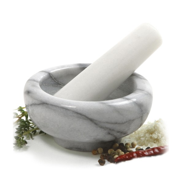 Marble Mortar & Pestle 1/3 Cup