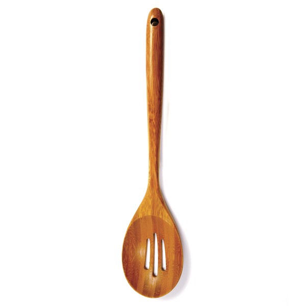12" Bamboo Slotted Spoon