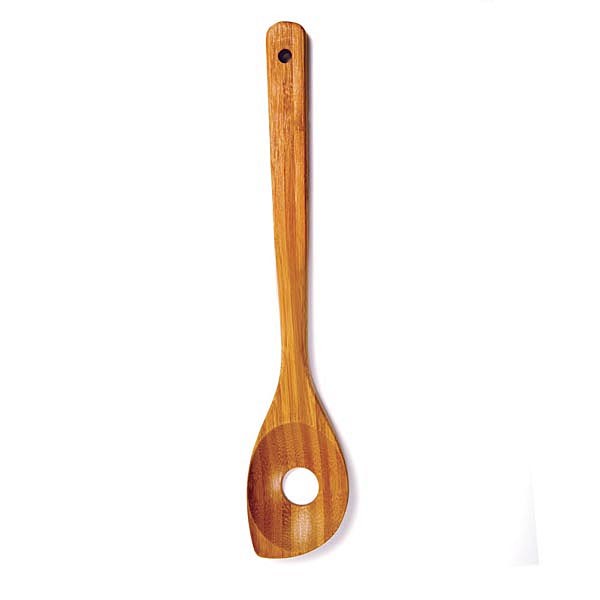 12&quot; Bamboo Pointed Spoon with Hole