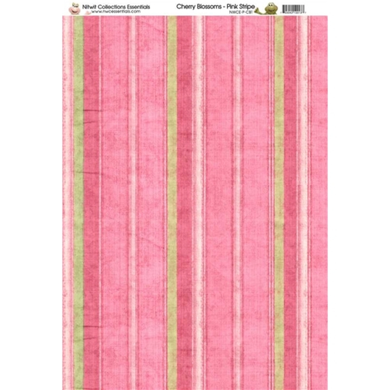 CB Pink Stripe Paper A4Sold in Pack of 10 Sheets