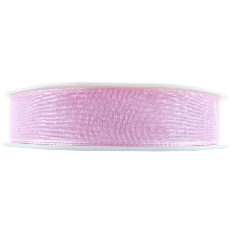 Woven Edge Ribbon Fashion Pink No.22  - 15mm x 20m
