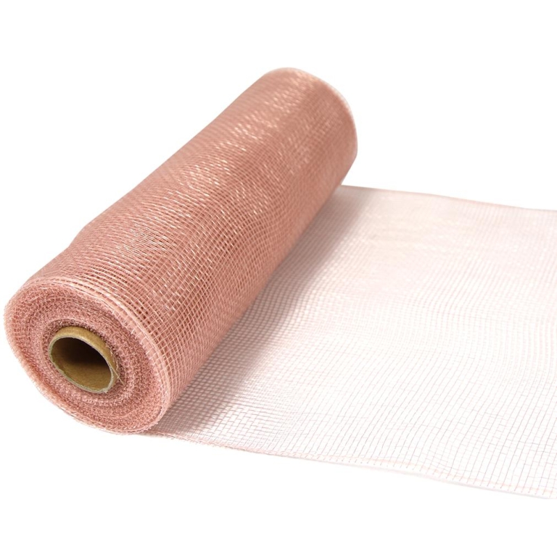 DecoMesh Rose Gold - 25cm x 9.1m (10yds)