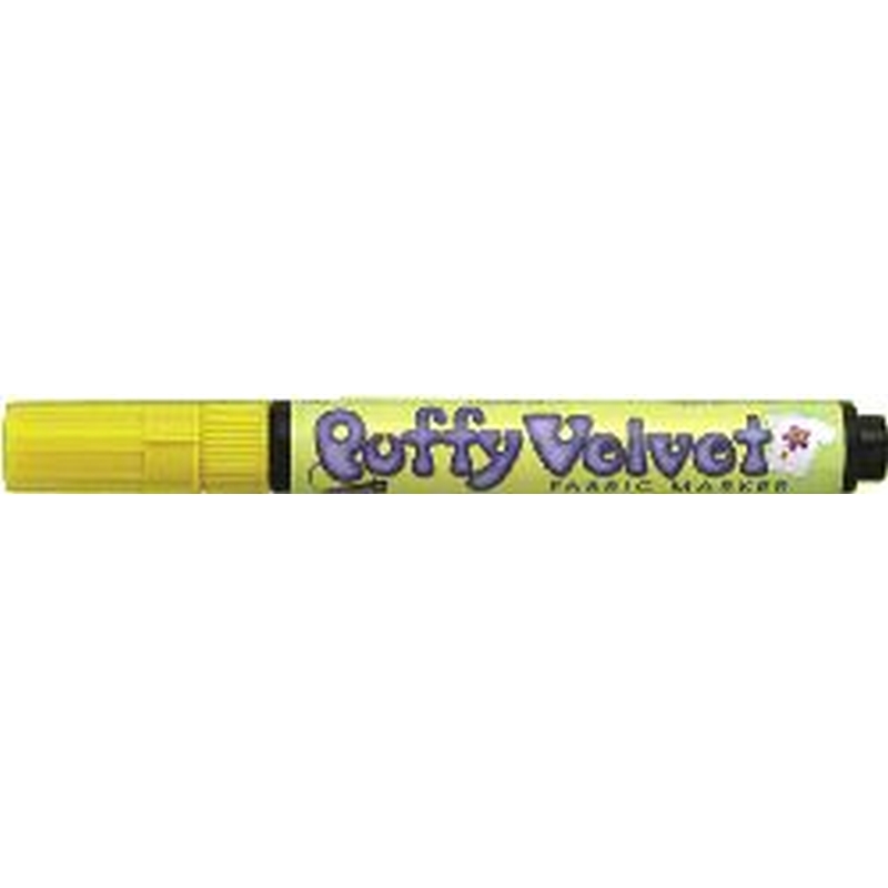 Puffy Velvet Fluorescent Yellow