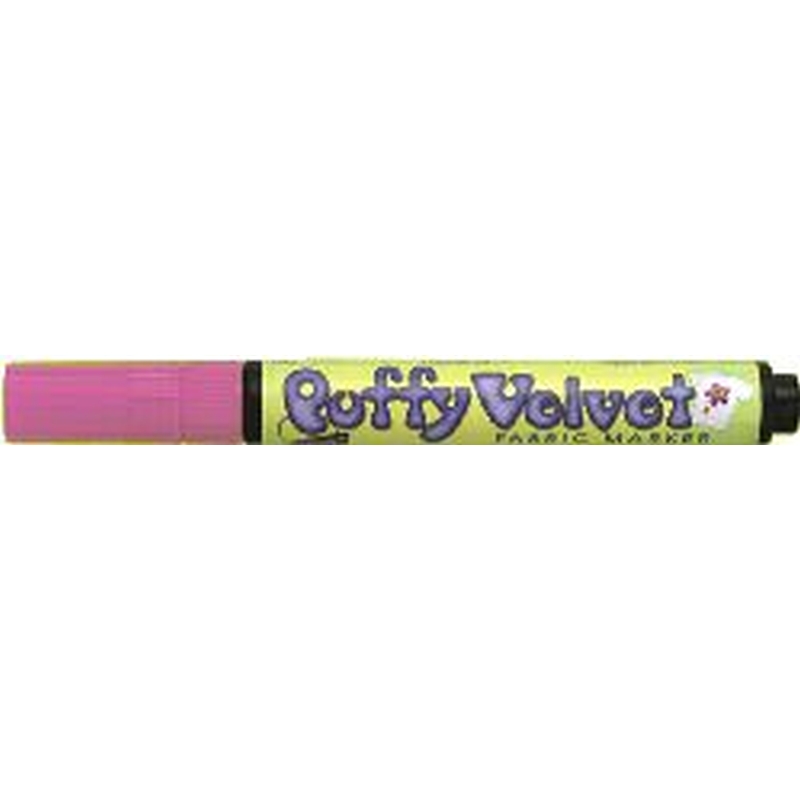 Puffy Velvet Fluorescent Pink