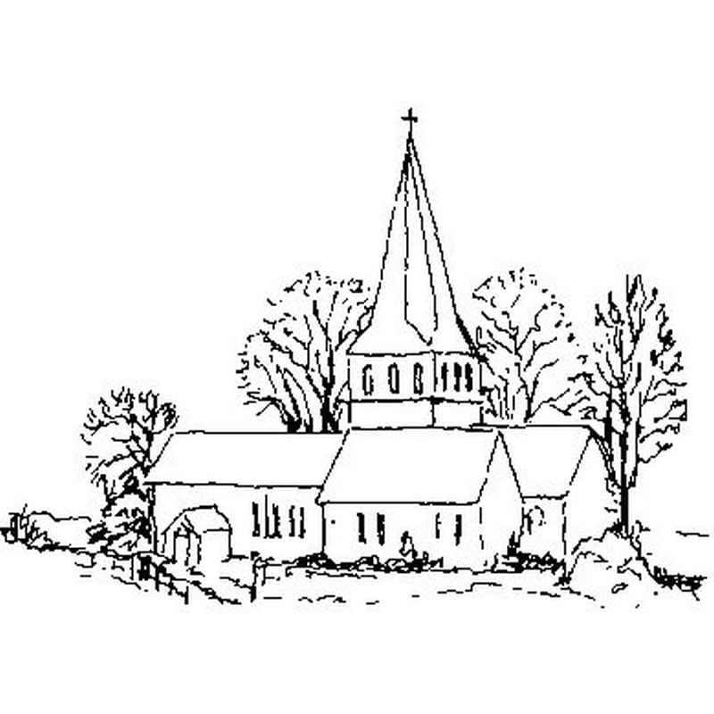 Church - Traditional Wood Mounted Stamp