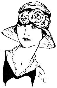 Quilted Flower Hat - Traditional Wood Mounted Stamp