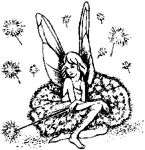 Fairy And Stardust - Traditional Wood Mounted Stamp