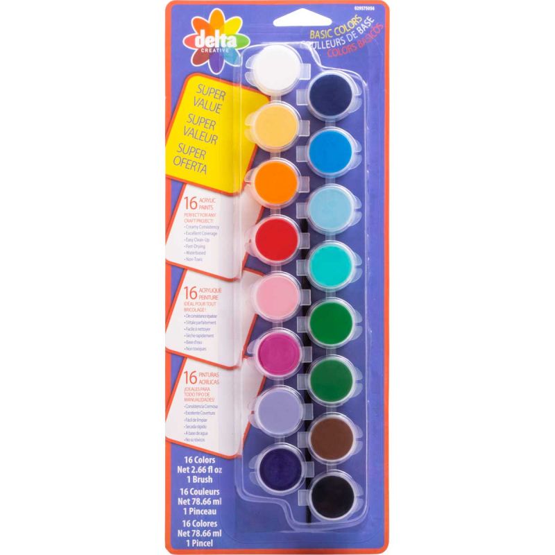 Basics Mini Paint Pot Set - Delta Ceramcoat