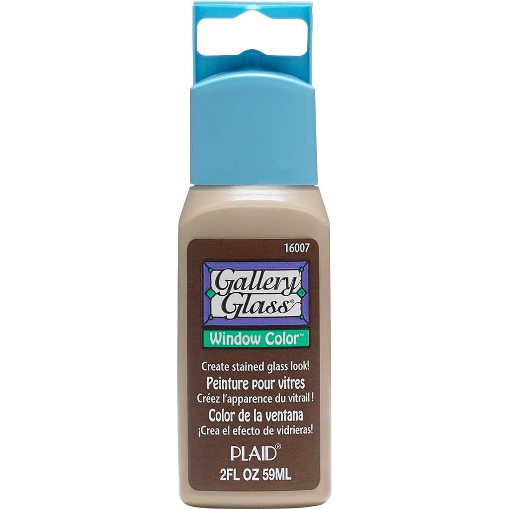 Plaid - Gallery Glass - 2oz - Cocoa Brown