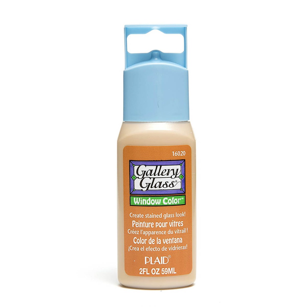 Plaid - Gallery Glass - 2oz - Amber