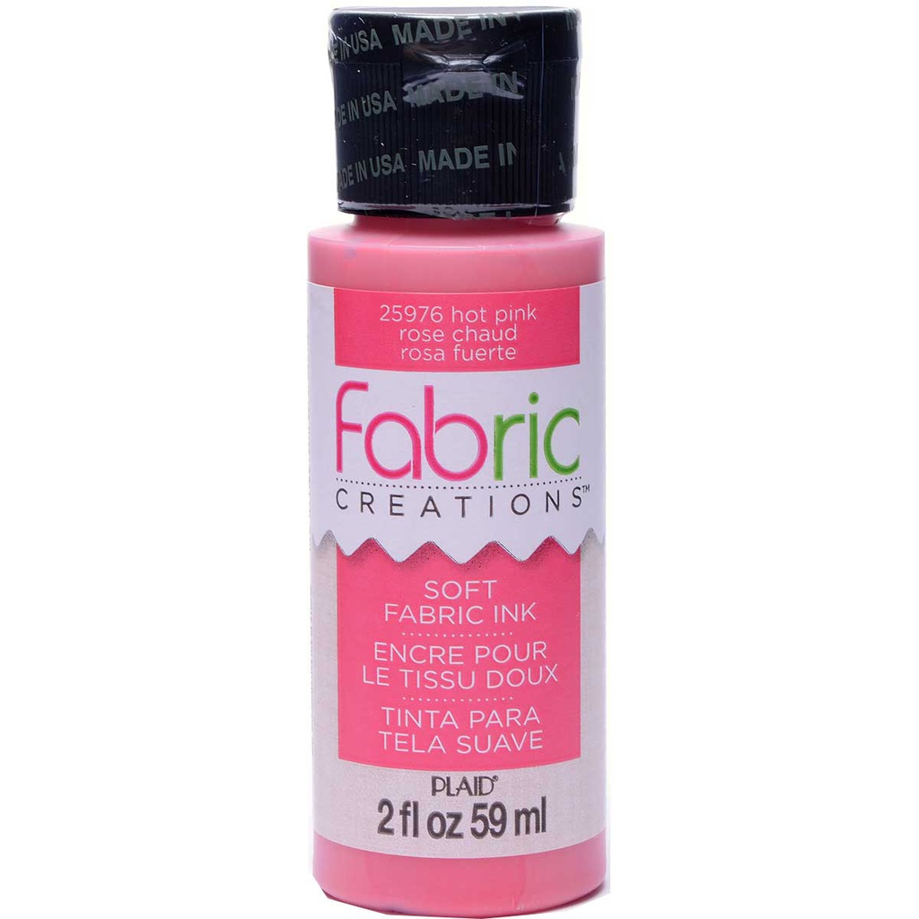 Hot Pink Fabric Creations Soft Fabric Ink 2oz