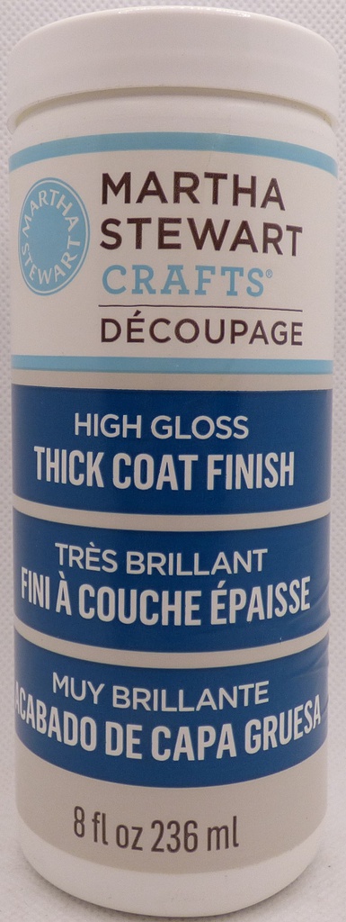 Martha Stewart Crafts  High Gloss Thick Coat Varnish 8oz