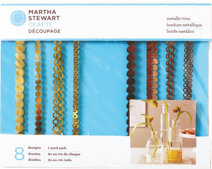 Martha Stewart Crafts Decoupage Metallic Trims - Copper