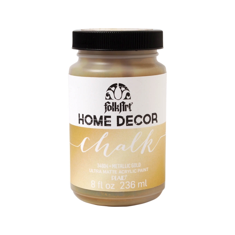 Metallic Gold FolkArt Home Decor Chalk 8oz