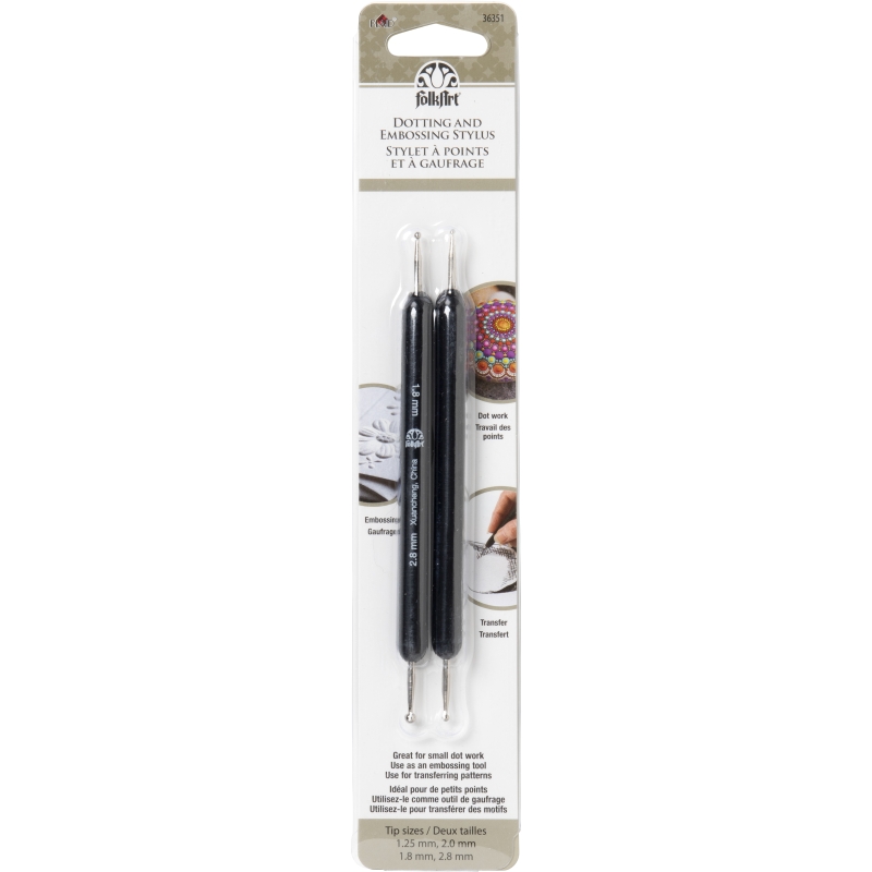 FolkArt Dotting and Embossing Stylus 2 piece