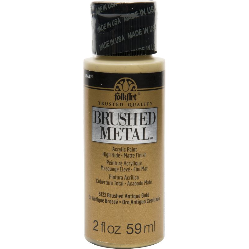 FolkArt Brushed Metal - Antique Gold (2oz)
