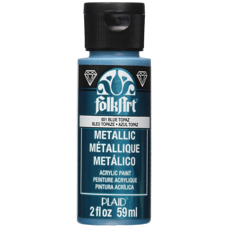 Blue Topaz Metallic FolkArt 2oz