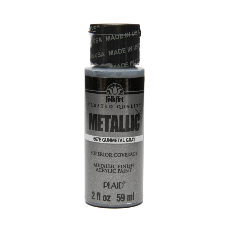 Gunmetal Gray Metallic FolkArt 2oz