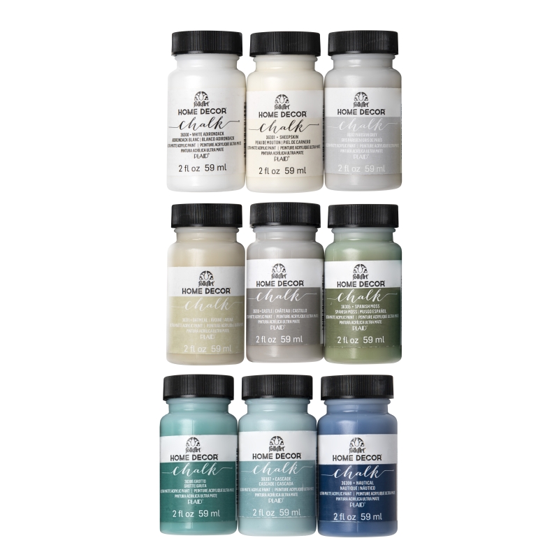 9 Colour Home Décor Chalk FolkArt Assortment