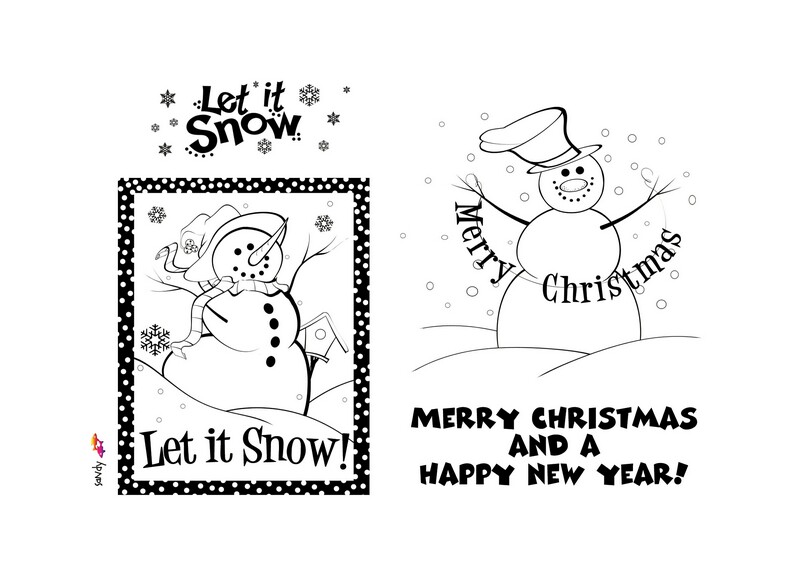 Sweet Dixie Let it Snow, Let it Snow stamp set