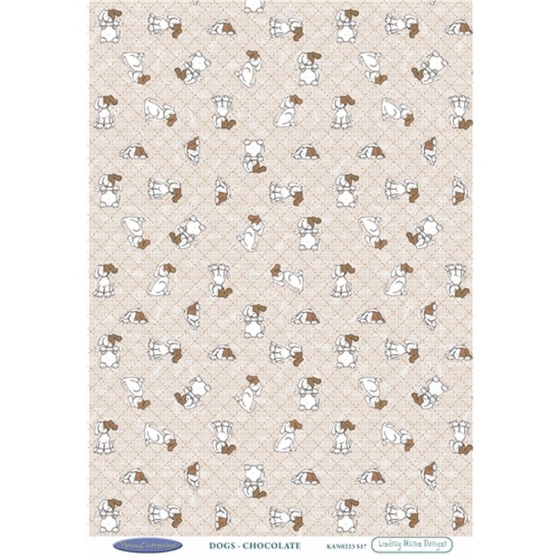 LM Dogs Chocolate Cardstock Sold in Pack of 10 Sheets