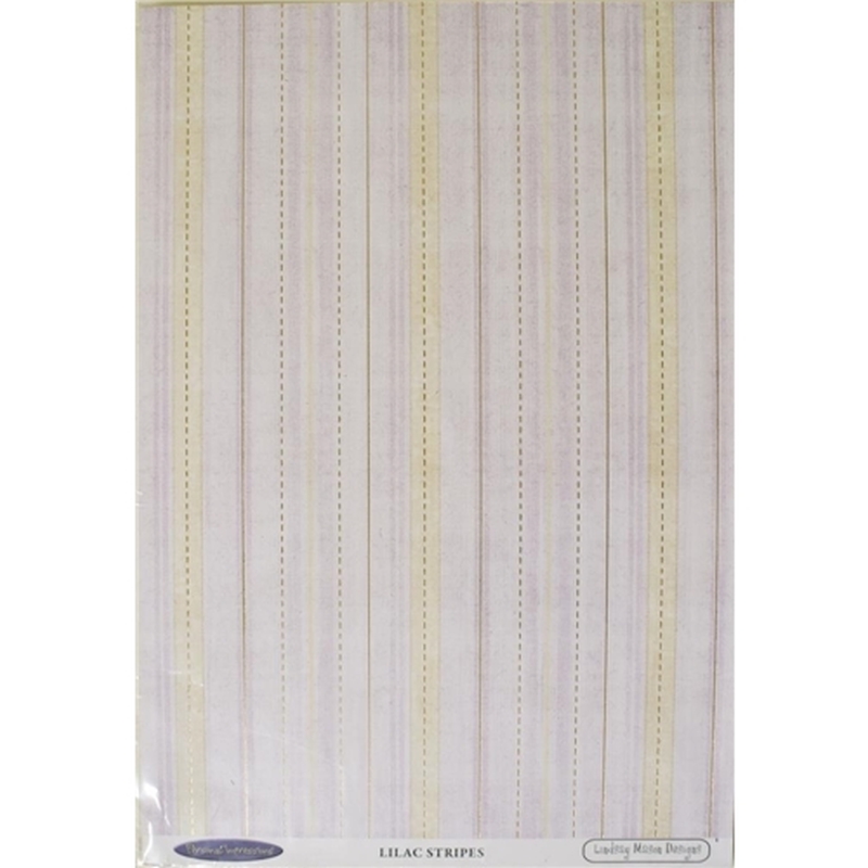 LM Lilac Stripe Cardstock Sold in Pack of 10 Sheets