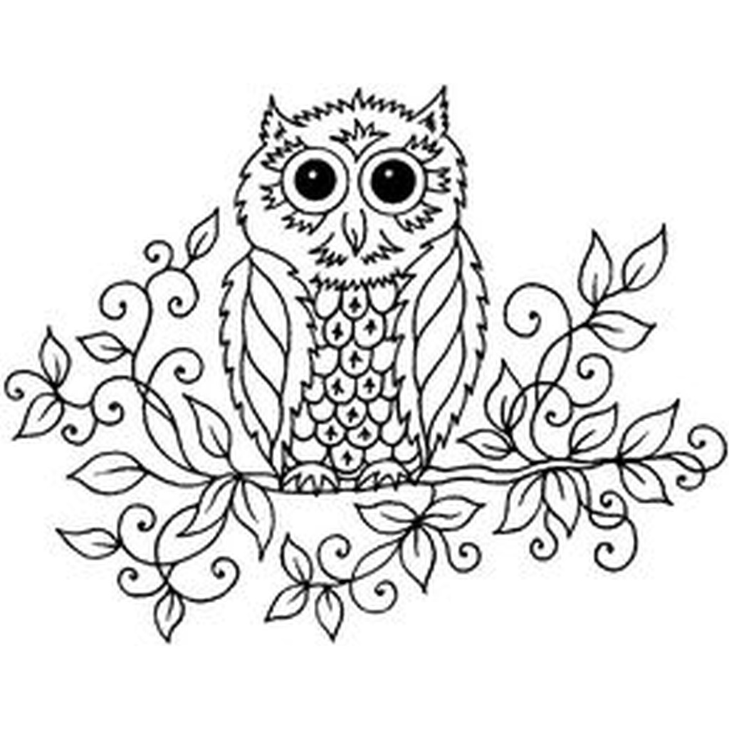 SD Cute Owl on Branch