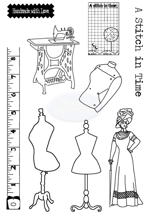 Polkadoodles Haberdashery stamp set