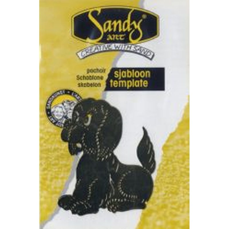 Sandy Art Template Dog