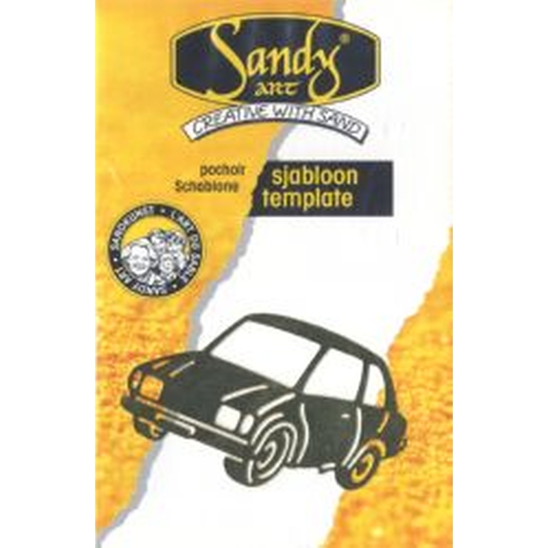 Sandy Art Template Car
