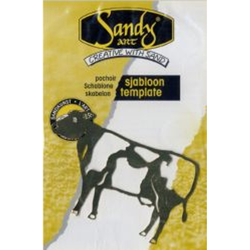Sandy Art Template Cow