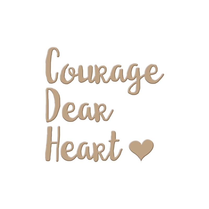 Courage Dear Heart Glimmer Plate
