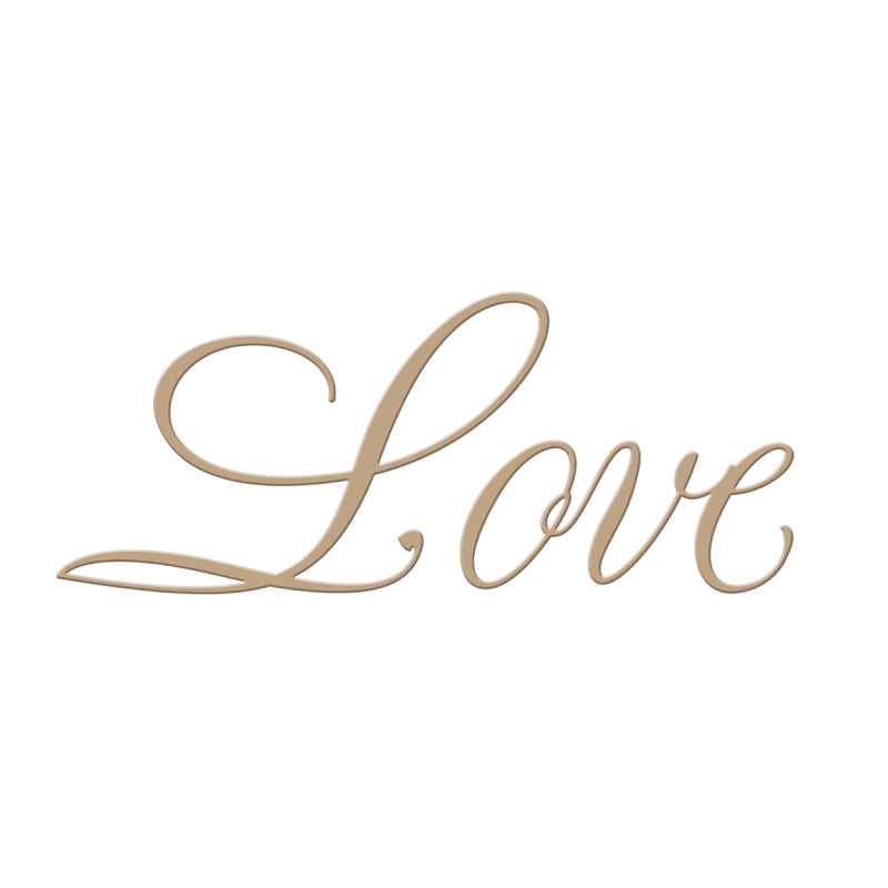 Spellbinders Glimmer Plate - Love 