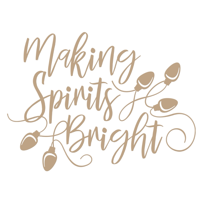 Making Spirits Bright Holiday Glimmer Plate