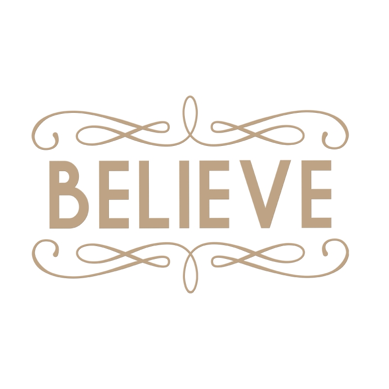 Believe Holiday Glimmer Plate