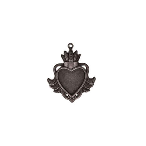 Heart Bezel-Small-Silver