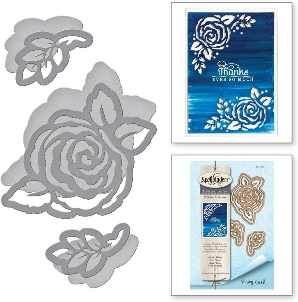 Spellbinders Designer Series - Corner Floral 