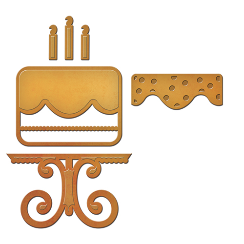 Spellbinders Die D-Lites - All About Cake 