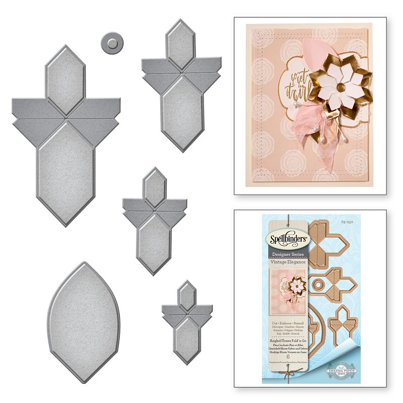 Spellbinders Shapeabilities - Angled Flower Fold 'n Go die set