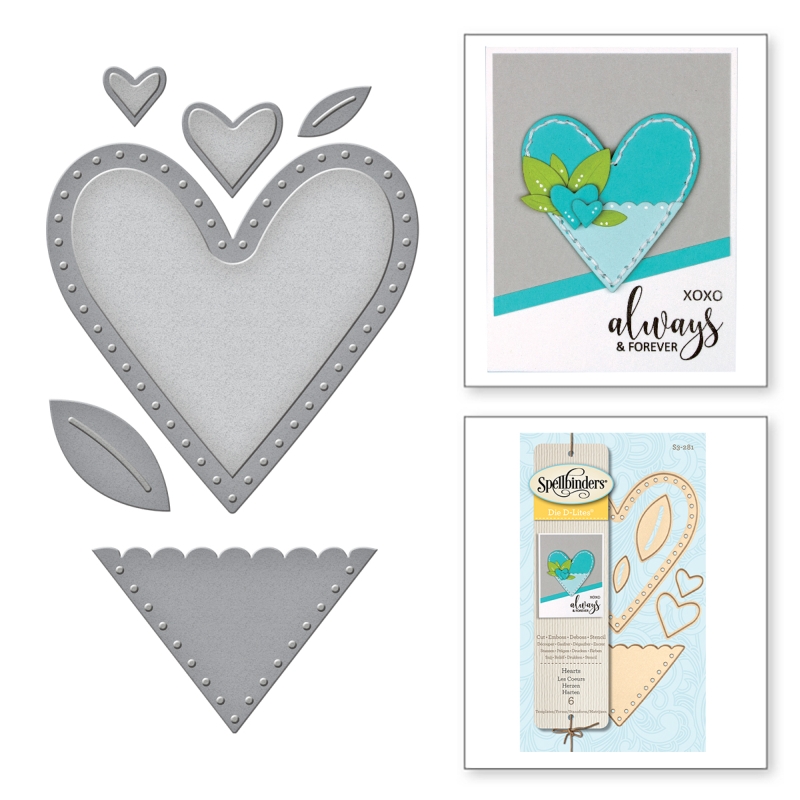 Spellbinders Die D-Lites - Hearts