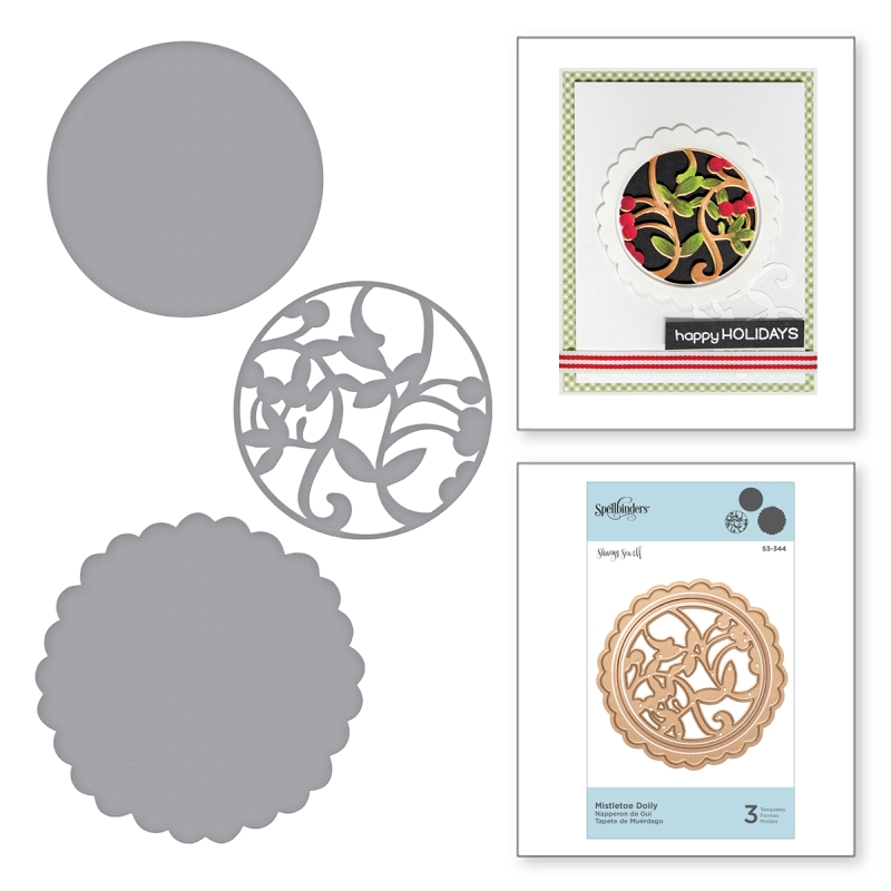 Spellbinders Die D-Lites - Mistletoe Doily 