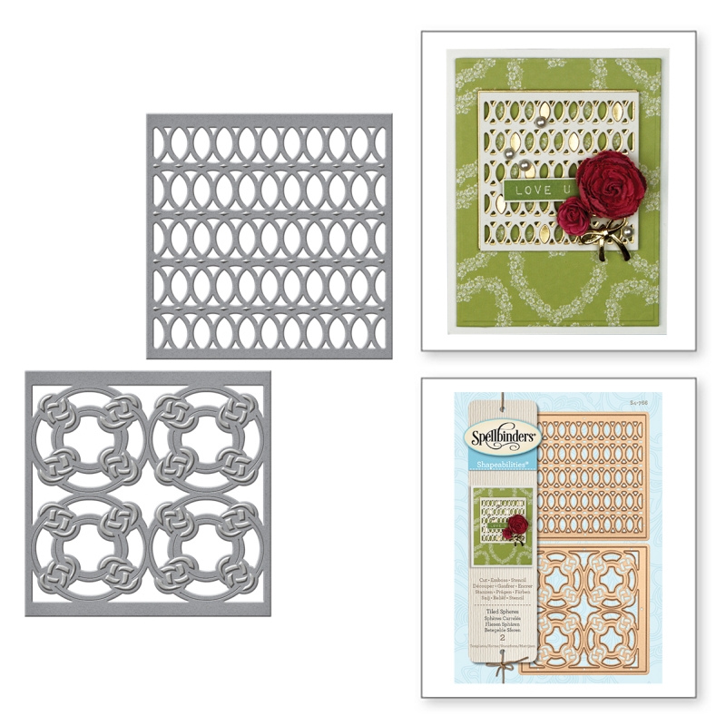 Spellbinders - Tiled Spheres Etched Dies