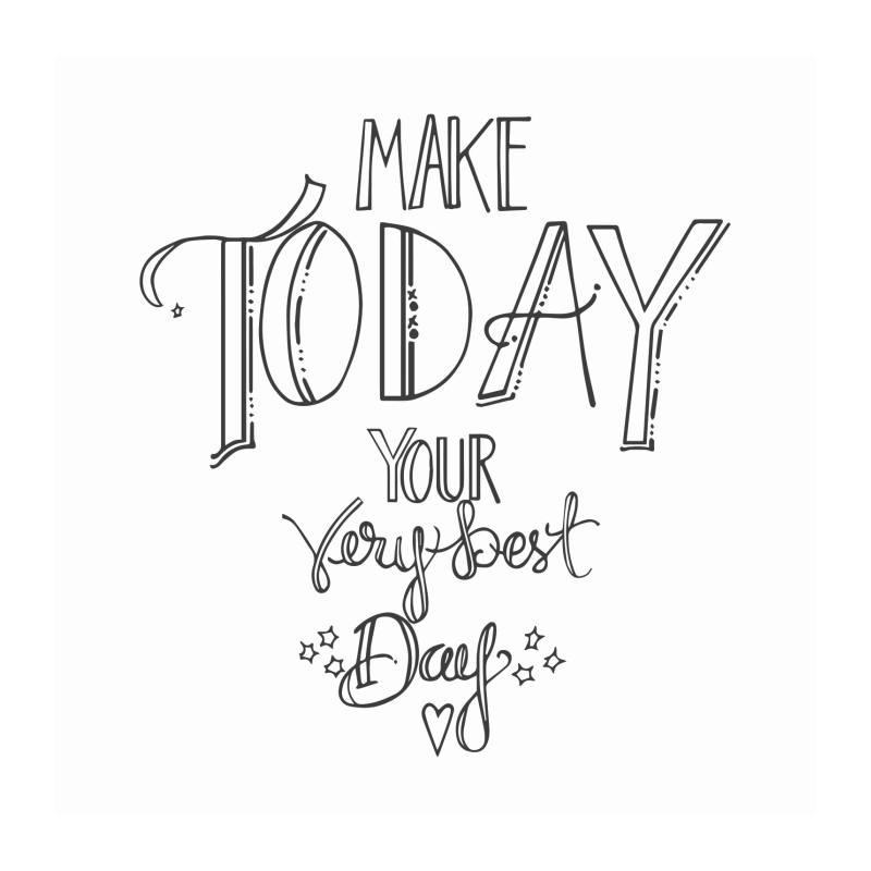 Spellbinders Make Today Your Best Day stamp set