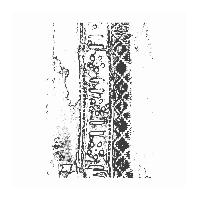 Spellbinders Big Fabric Rubber Stamp